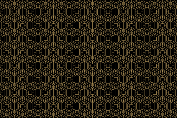 Golden lines seamless pattern vector 05