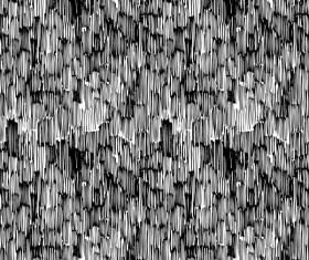 Hand drawn lines pattern seamless black with white vectors 03