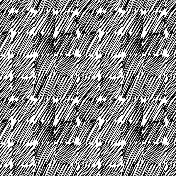 Hand drawn lines pattern seamless black with white vectors 04