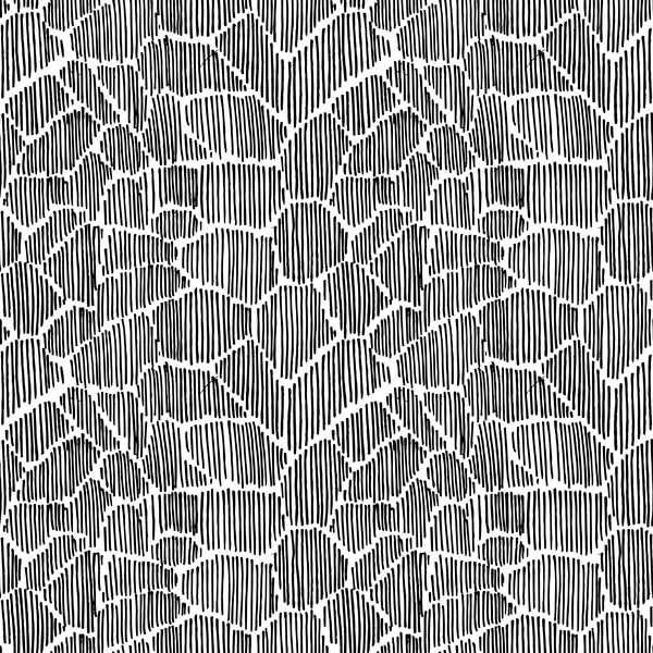 Hand drawn lines pattern seamless black with white vectors 07