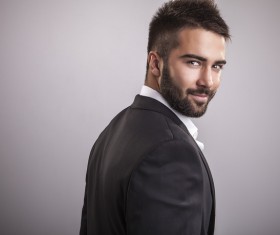 Handsome male in suit Stock Photo 01
