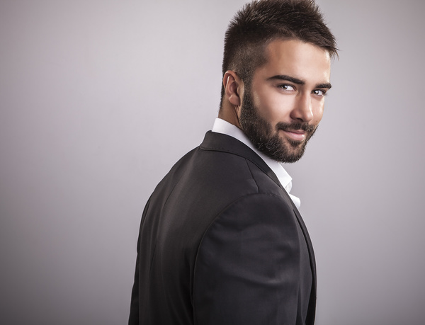 Handsome male in suit Stock Photo 01