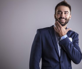 Handsome male in suit Stock Photo 03