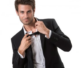 Handsome male in suit Stock Photo 04