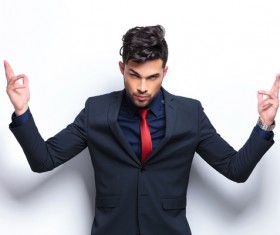 Handsome male in suit Stock Photo 06