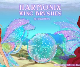 Harmonix Wing Photoshop Brushes