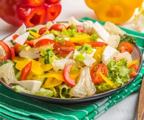Healthy mix of vegetables salads Stock Photo 04