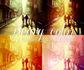 Heavy color photoshop action