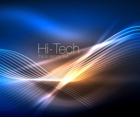 Hi-tech background vector template 02