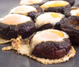 Home oven gourmet grilled mushrooms Stock Photo 08