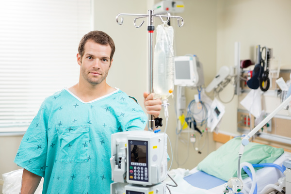 Hospitalized male patients Stock Photo 01
