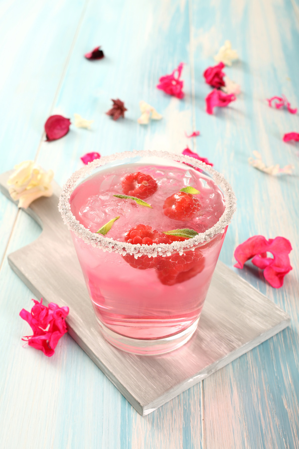 Ice Raspberry drink Stock Photo 03