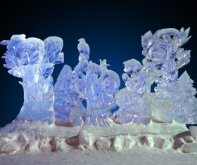 Ice sculpture Stock Photo