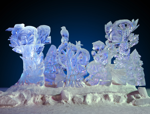 Ice sculpture Stock Photo