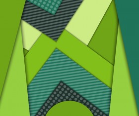 Layered green modern background vector