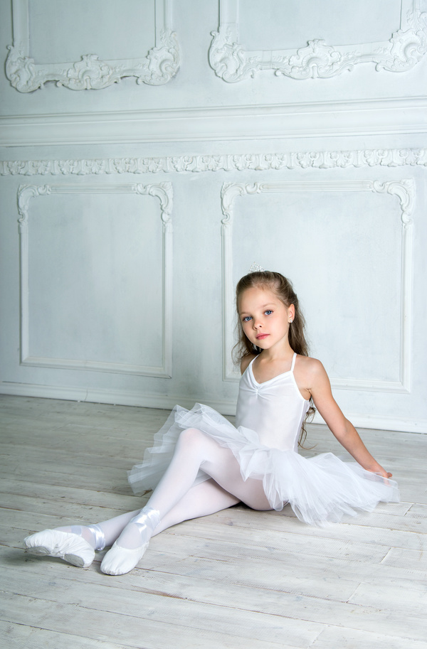 Learn to dance ballet children Stock Photo 01