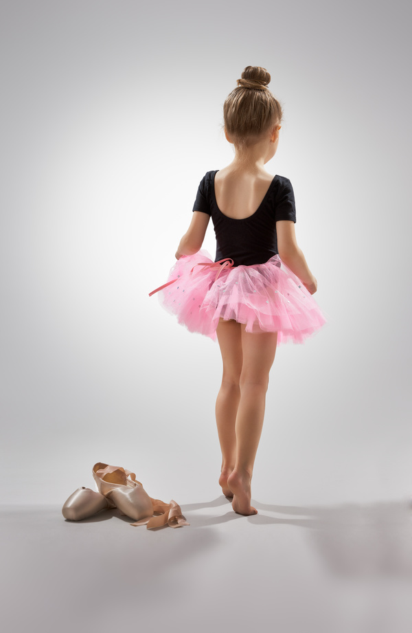 Learn to dance ballet children Stock Photo 02