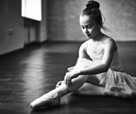 Learn to dance ballet children Stock Photo 03