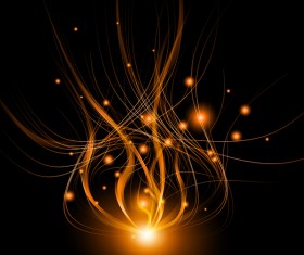 Light lines abstract effect vector background