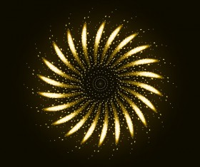 Lights floral effect vector background