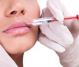 Lip Beauty Botox Injection Stock Photo 01