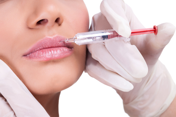 Lip Beauty Botox Injection Stock Photo 01