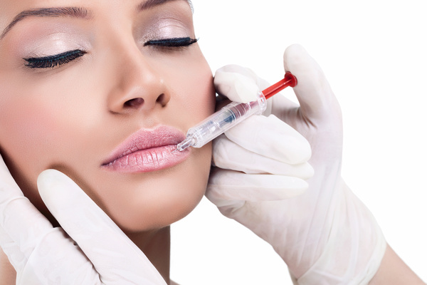Lip Beauty Botox Injection Stock Photo 02