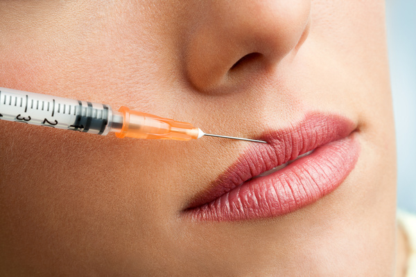 Lip Beauty Botox Injection Stock Photo 03