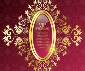 Luxury VIP red background vector
