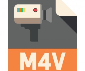 M4V Flat Icon