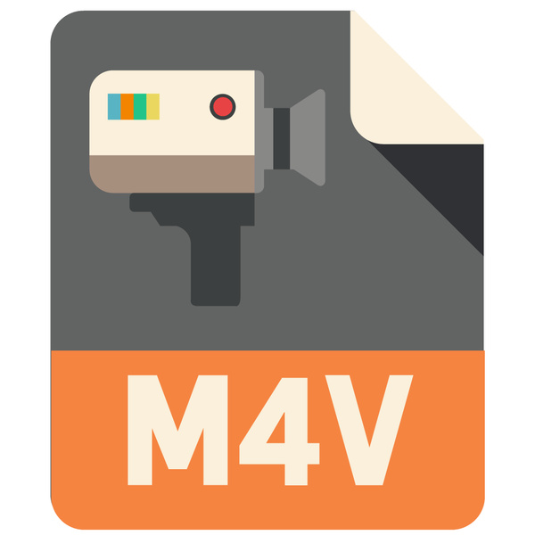 M4V Flat Icon