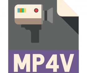 MP4V Flat Icon
