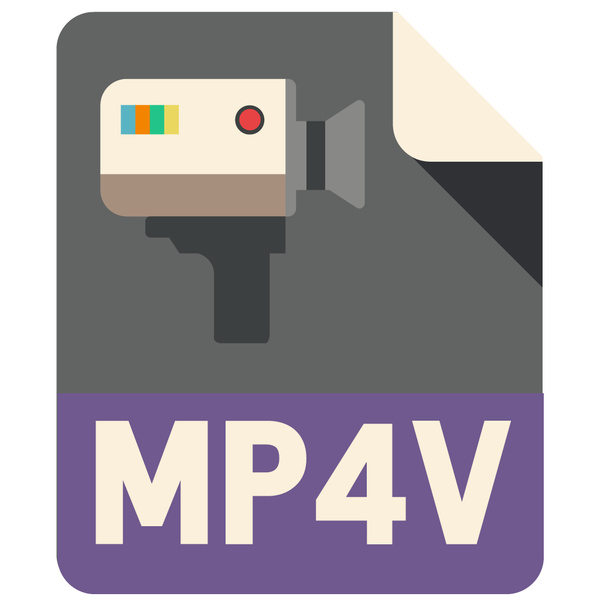 MP4V Flat Icon