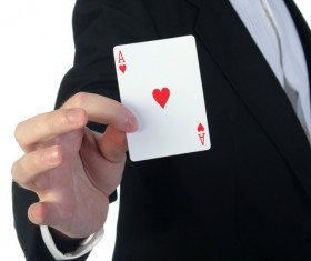 Magician Poker Juggling Stock Photo 02