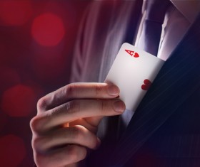 Magician Poker Juggling Stock Photo 03