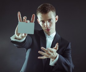 Magician Poker Juggling Stock Photo 05
