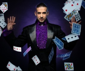 Magician juggler Stock Photo 03