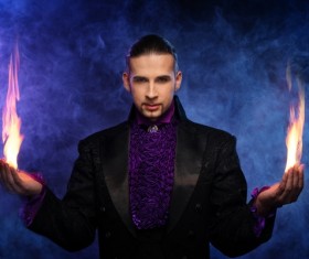 Magician juggler Stock Photo 04