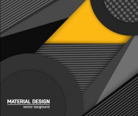Metal black modern vector background