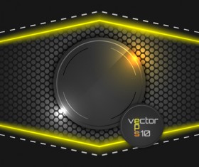 Modern black material background vectors 01