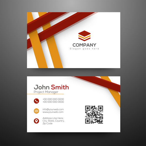 Modern business cards design vector
