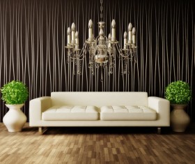 Modern interior room with stylish furniture Stock Photo 10
