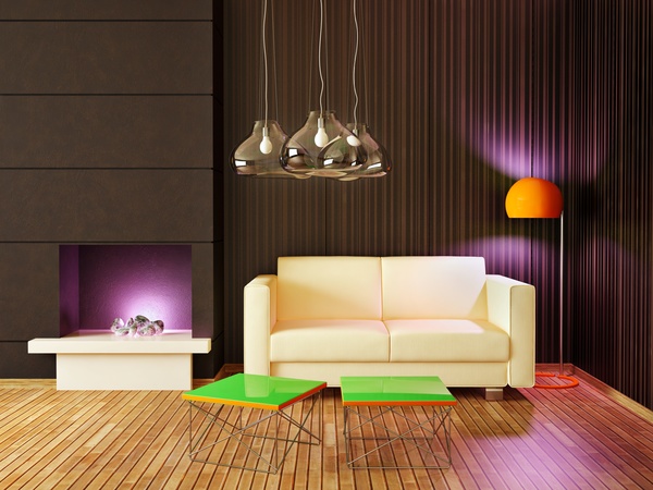 Modern interior room with stylish furniture Stock Photo 13