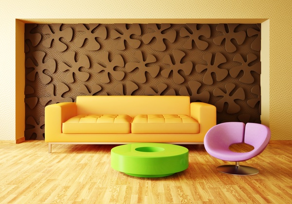 Modern interior room with stylish furniture Stock Photo 15