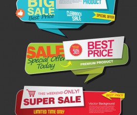 Modern super sale flat banner vector