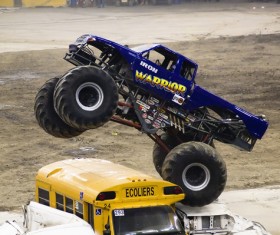 Monster Truck Race Stock Photo 03