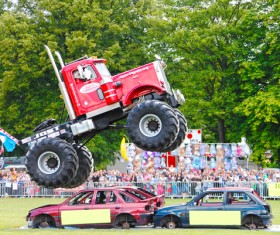 Monster Truck Race Stock Photo 05