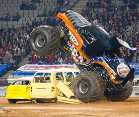 Monster Truck Race Stock Photo 06