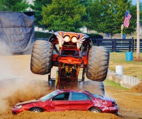Monster Truck Race Stock Photo 09