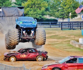 Monster Truck Race Stock Photo 11